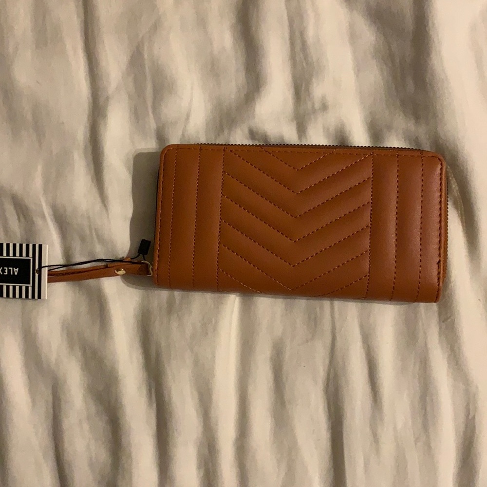 Brown leather wallet
